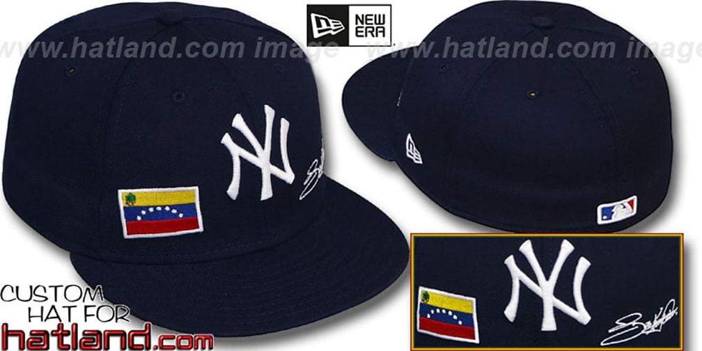 Abreu 'TRIPLE THREAT' Navy Fitted Hat by New Era