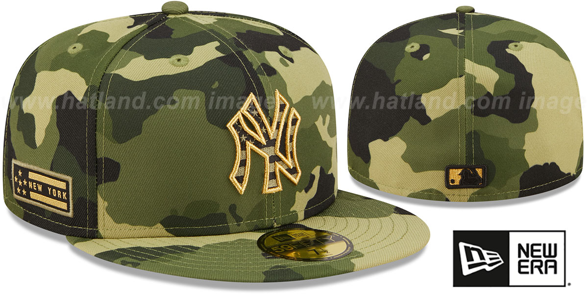 Yankees 2022 ARMED FORCES 'STARS N STRIPES' Hat by New Era