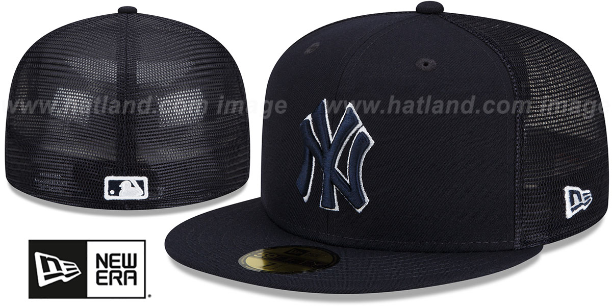 Yankees 2022 'BATTING PRACTICE TRUCKER' Navy Fitted Hat by New Era