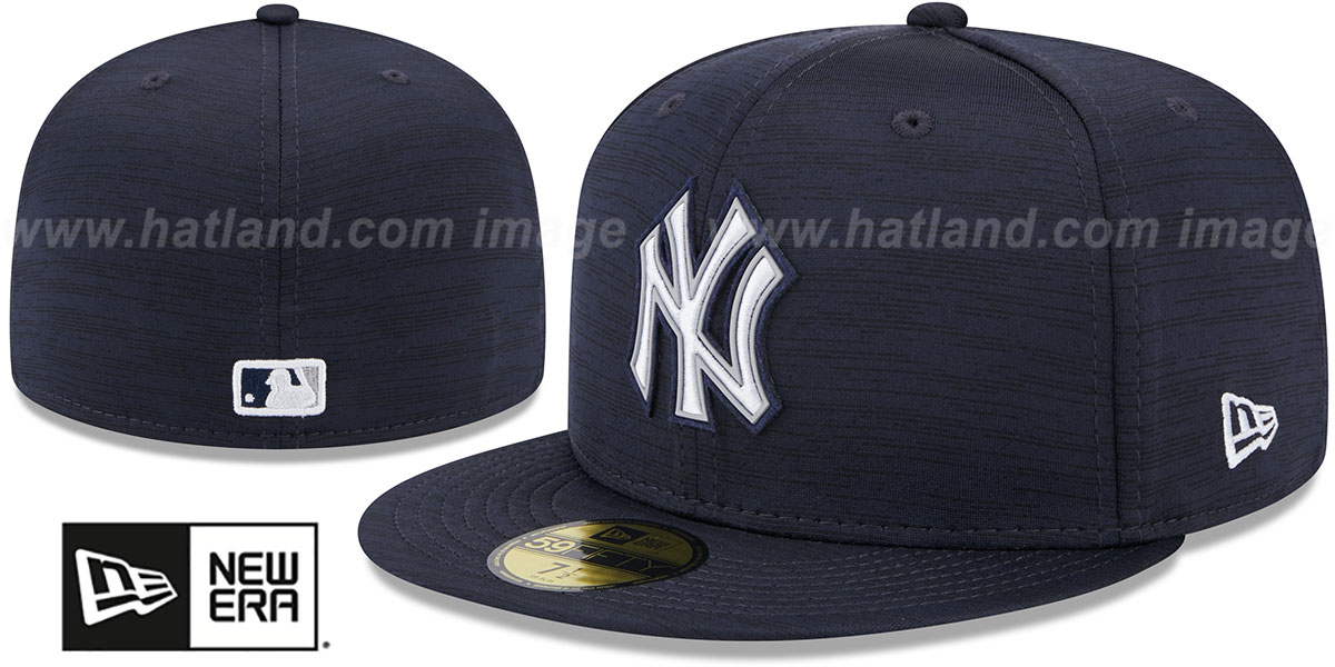 Yankees '2023 CLUBHOUSE' Heather Navy Fitted Hat by New Era