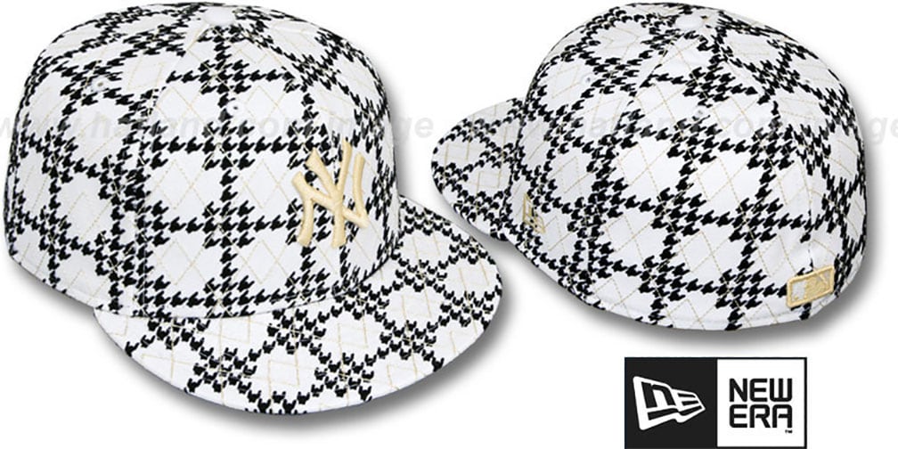Yankees 'A-TOOTH' White-Black Fitted Hat by New Era