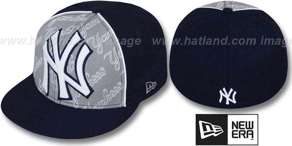 Yankees 'ANGLEBAR' Navy-Grey Fitted Hat by New Era