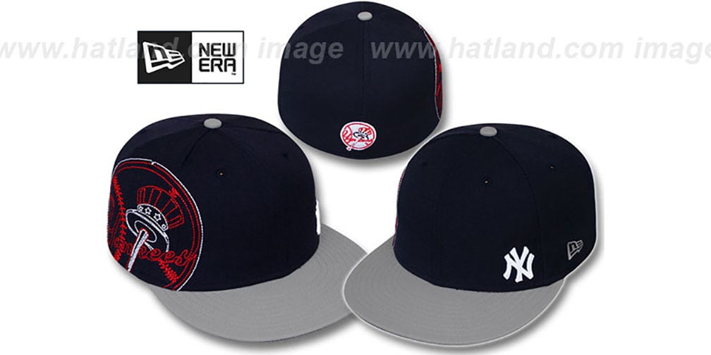Yankees 'BIG-STITCH' Navy-Grey Fitted Hat by New Era