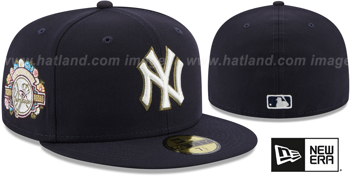 Yankees 'BOTANICAL SIDE-PATCH' Navy Fitted Hat by New Era