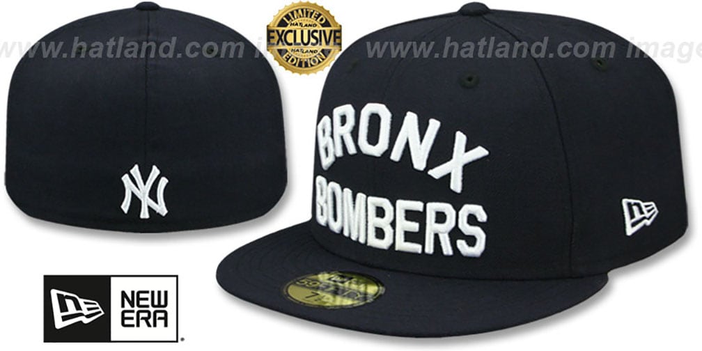 Yankees 'BRONX BOMBERS' Navy Fitted Hat by New Era