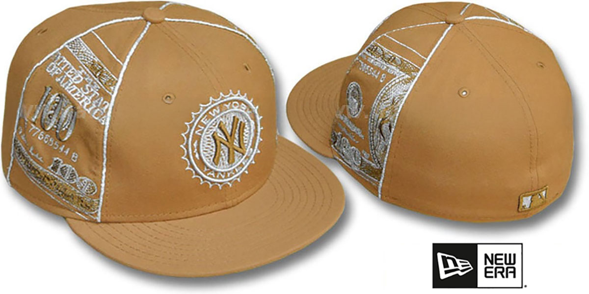 Yankees 'C-NOTE' Wheat-Silver Fitted Hat by New Era