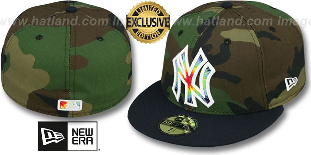 Yankees 'CAMO TYE-DYE INSIDER' Army-Navy Fitted Hat by New Era