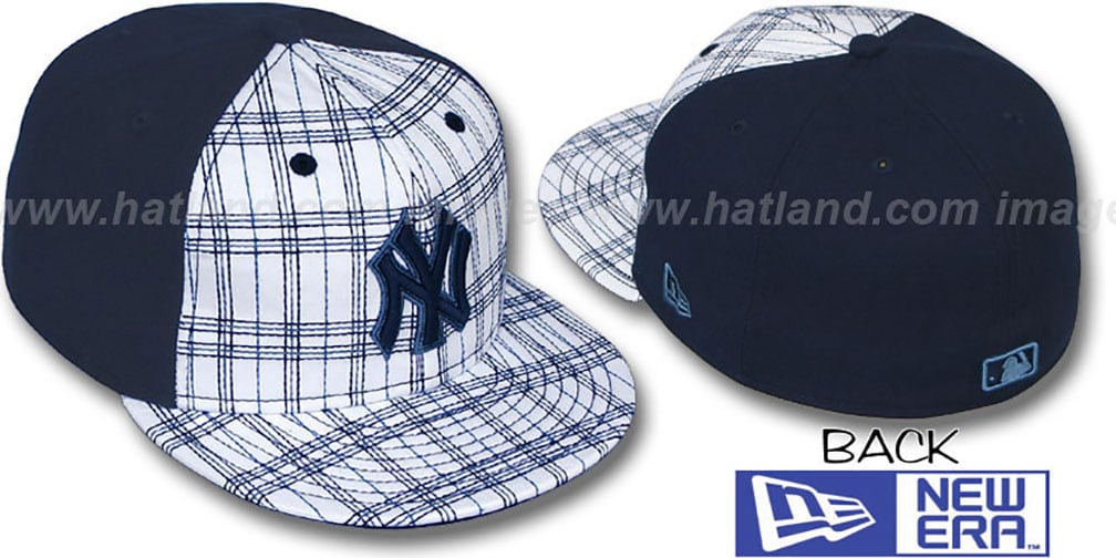 Yankees 'CHAINSAW' White-Navy Fitted Hat by New Era