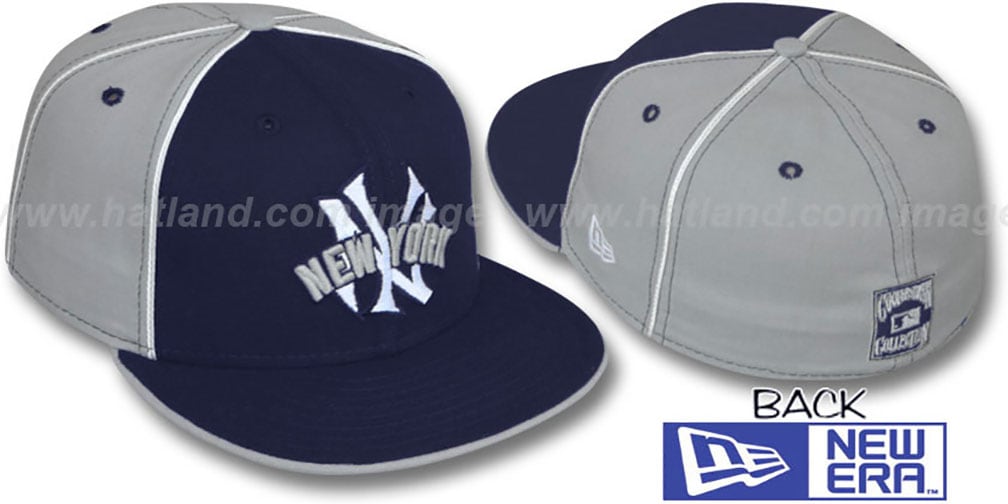 Yankees COOP 'DECEPTOR-2 PINWHEEL' Navy-Grey Fitted Hat