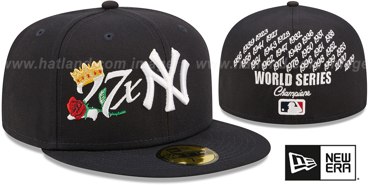 Yankees 'CROWN CHAMPS' Navy Fitted Hat by New Era