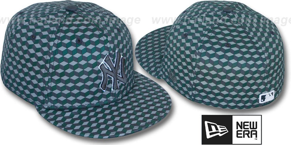 Yankees 'CUE-BERT' Grey-Green Fitted Hat by New Era