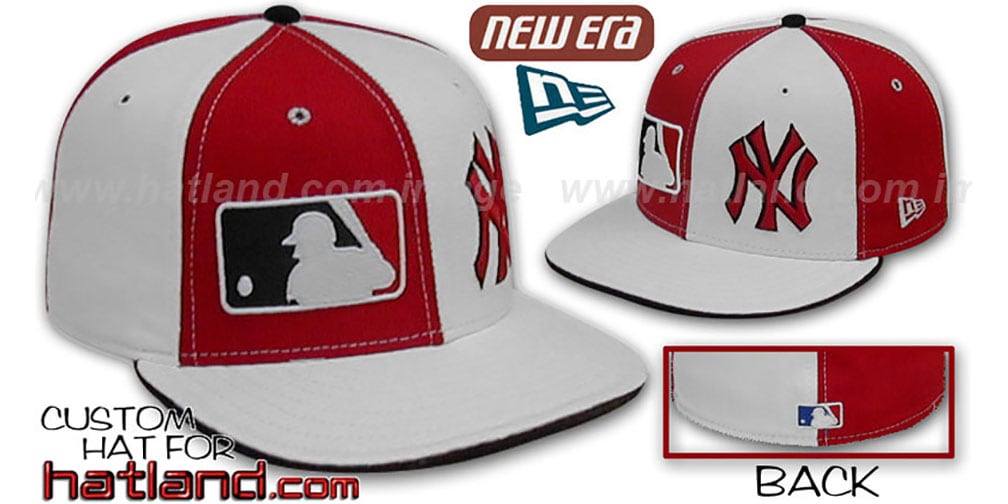 Yankees 'DOUBLE WHAMMY' Red-White Fitted Hat