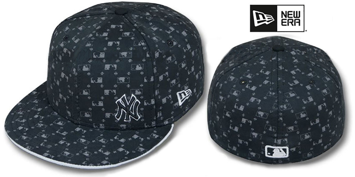 Yankees FLAWLESS 'MLB FLOCKING' Black Fitted Hat by New Era