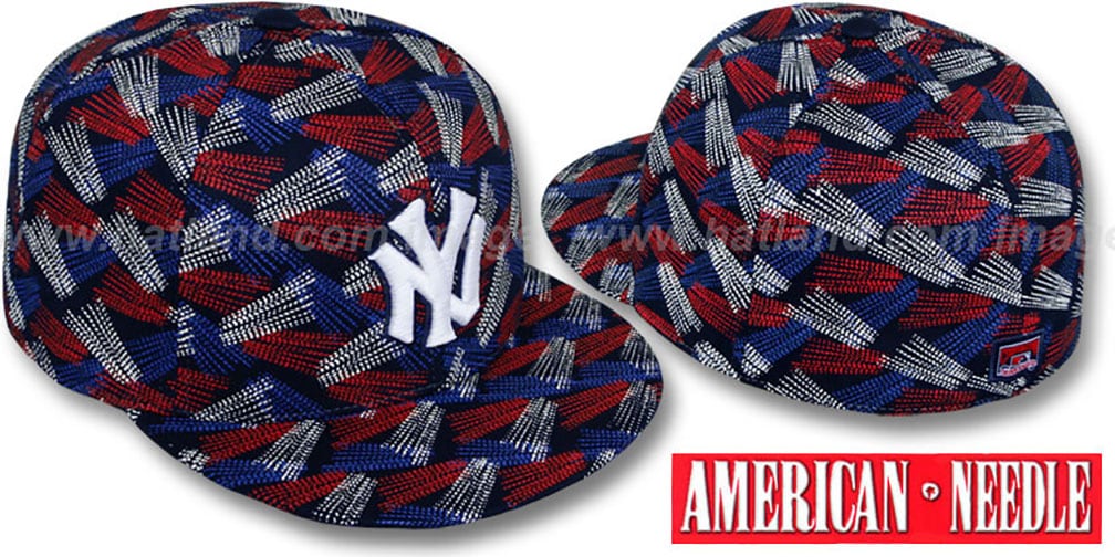 Yankees 'FLICKER' Navy Fitted Hat by American Needle