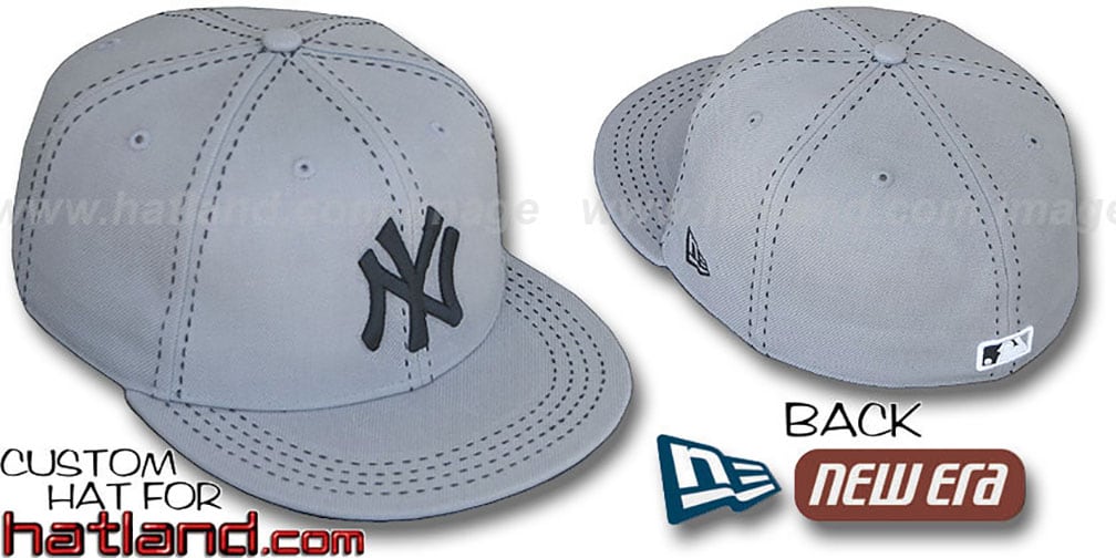 Yankees 'GREY PURSE STITCH' Fitted Hat by New Era