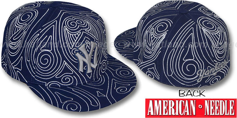 Yankees 'HENNA TATTOO' Navy-Grey Fitted Hat by American Needle