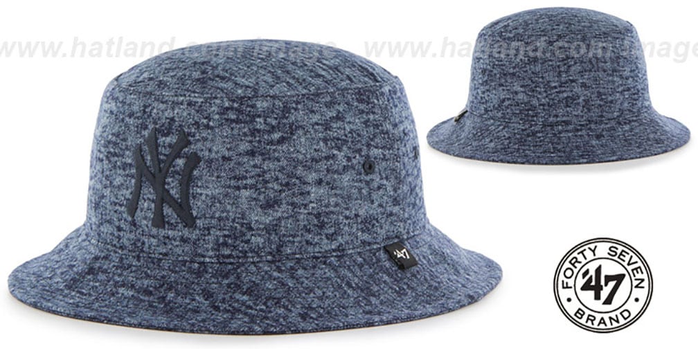 Yankees 'LEDGEBROOK BUCKET' Navy Hat by Twins 47 Brand