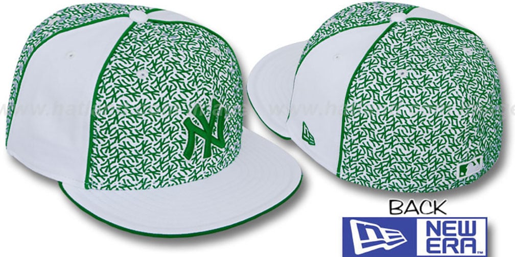 Yankees 'LOS-LOGOS' White-Green Fitted Hat by New Era