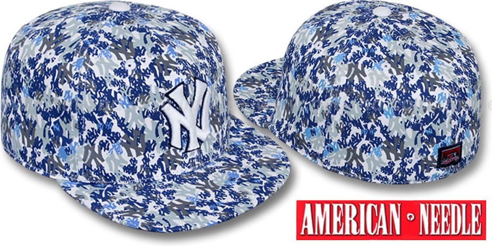 Yankees 'MATISE' White-Team Color Fitted Hat by American Needle