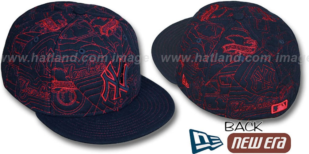 Yankees 'MELTON PUFFY' Black Fitted Hat by New Era