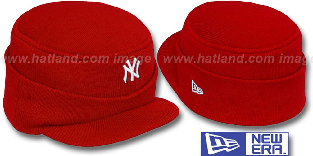 yankee hat red brim