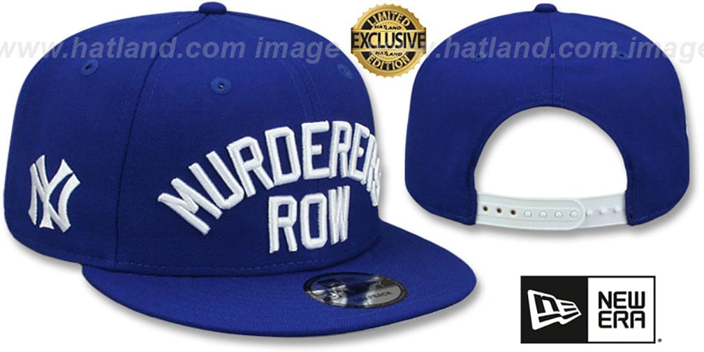Yankees 'MURDERERS ROW' SNAPBACK Royal Hat by New Era