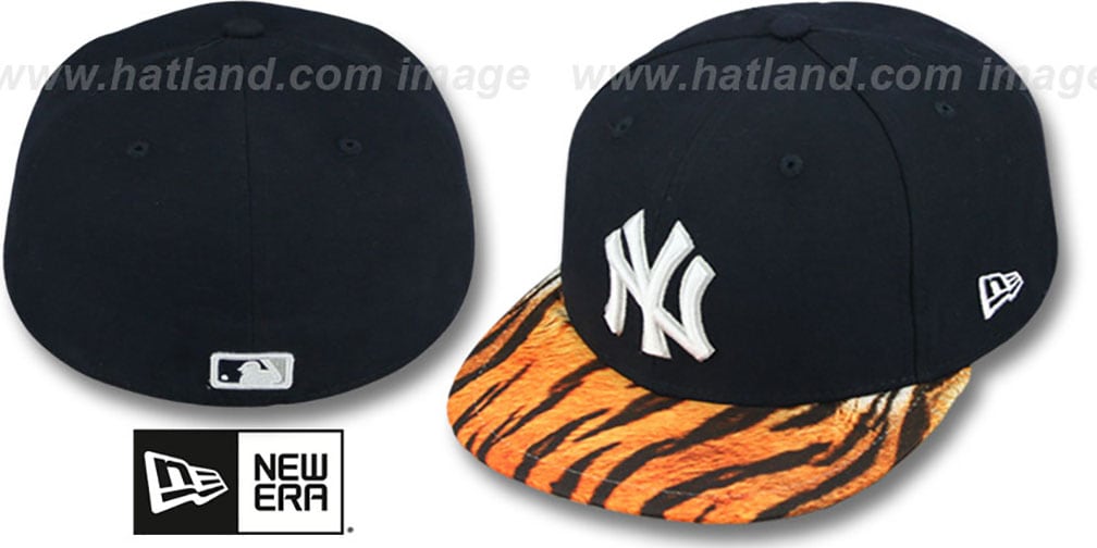 Yankees 'REAL TIGER VIZA-PRINT' Navy Fitted Hat by New Era