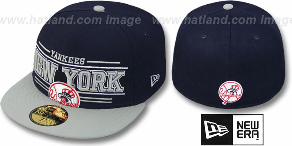 Yankees 'RETRO-SMOOTH' Navy-Grey Fitted Hat by New Era