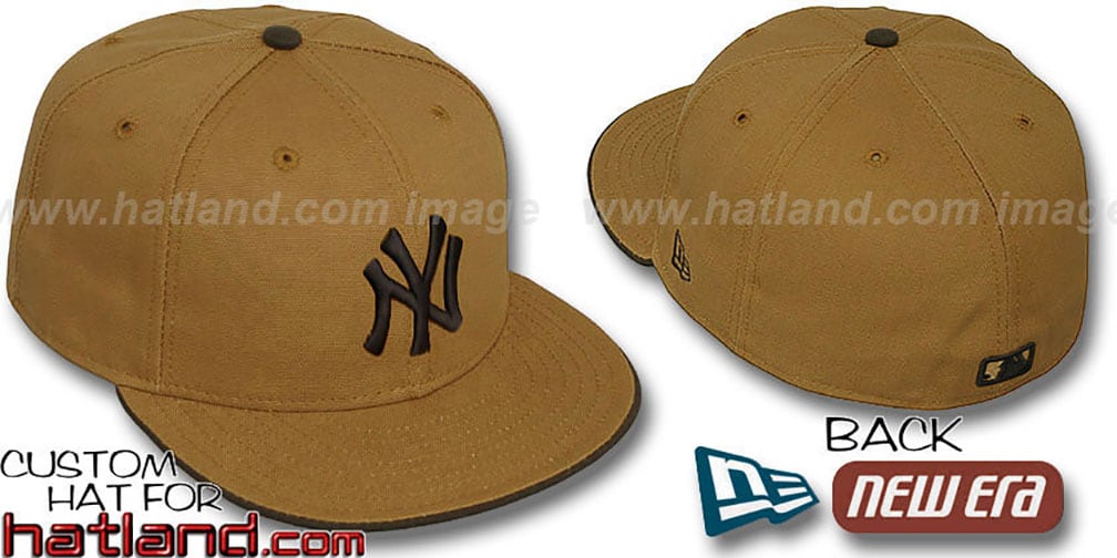 Yankees 'RUGGED CANVAS' Fitted Hat by New Era - camel