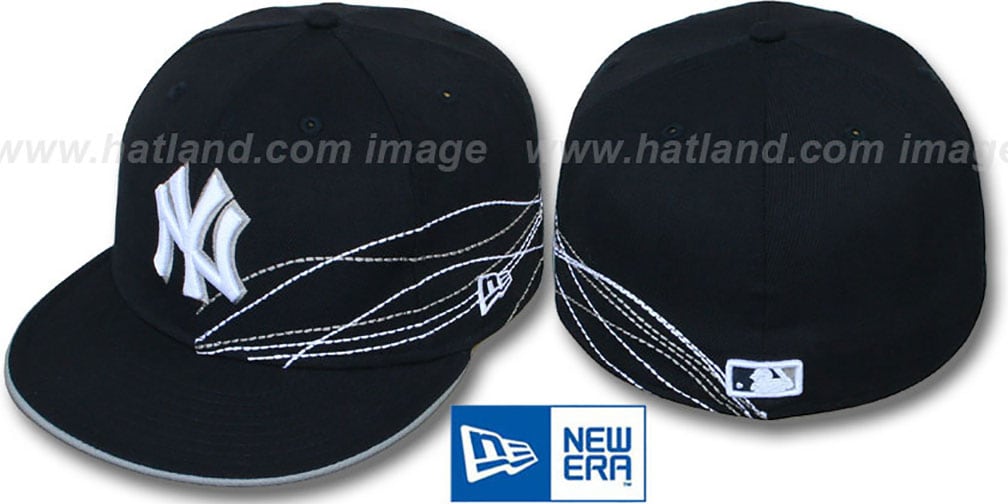 Yankees 'RUNNING JETSTREAM' Navy Fitted Hat by New Era