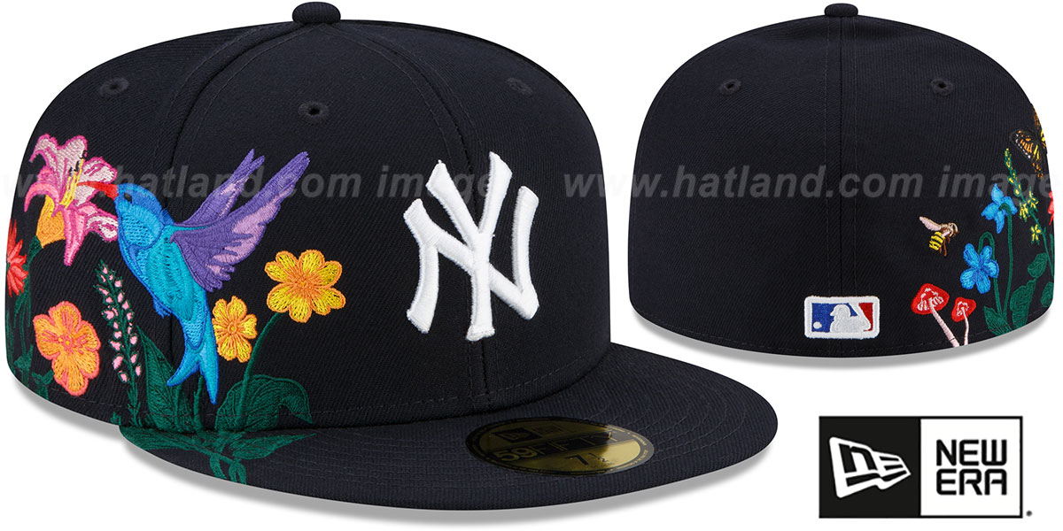 Yankees 'SIDE-BLOOM' Navy Fitted Hat by New Era