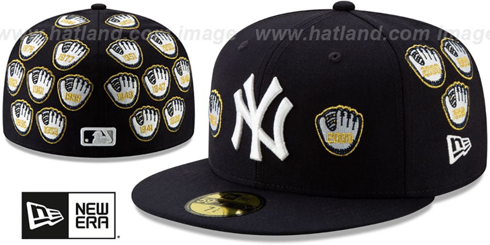 Yankees 'SPIKE LEE' GOLD-GLOVES Navy Fitted Hat by New Era