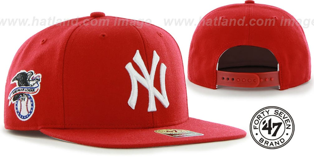 Yankees 'SURE-SHOT SNAPBACK' Red Hat by Twins 47 Brand