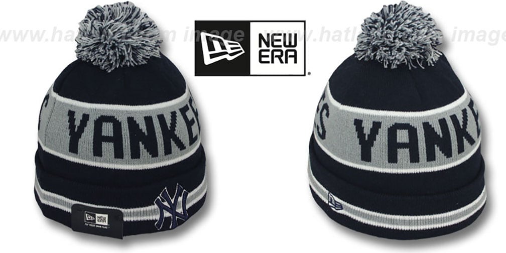 Yankees 'THE-COACH' Navy Knit Beanie Hat by New Era