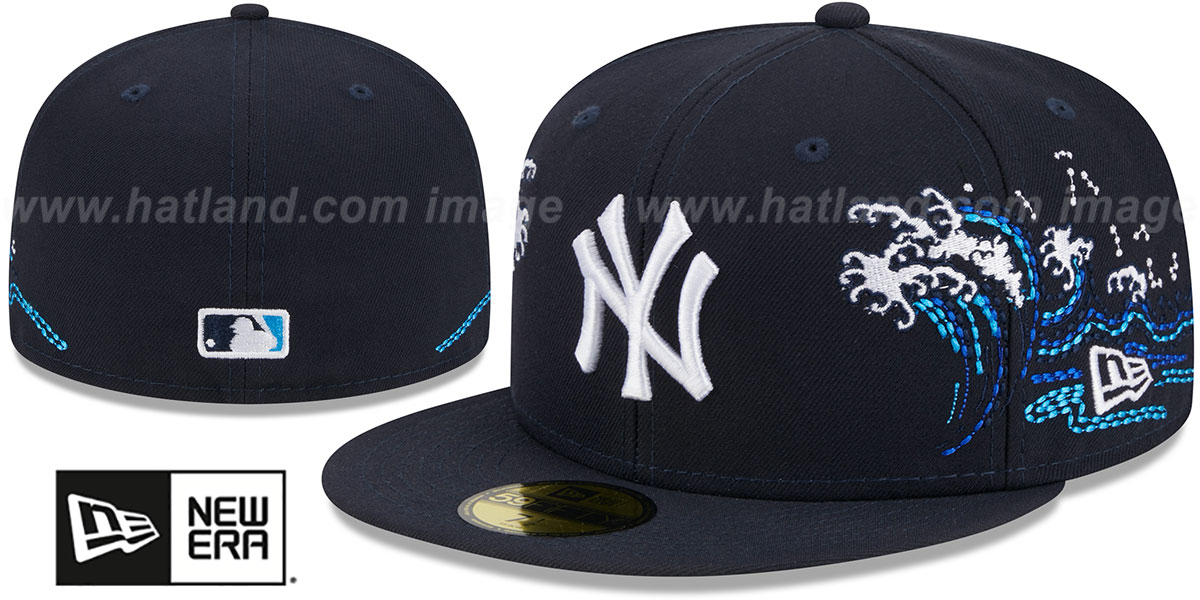 Yankees 'TONAL WAVE' Navy Fitted Hat by New Era