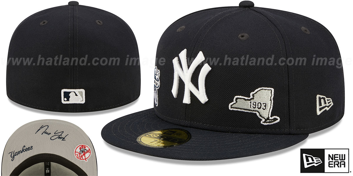 Yankees 'TRIPLE THREAT IDENTITY' Navy Fitted Hat by New Era