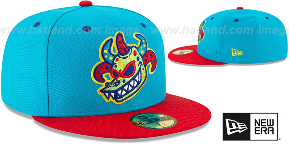 Rail Riders 'COPA' Blue-Red Fitted Hat by New Era