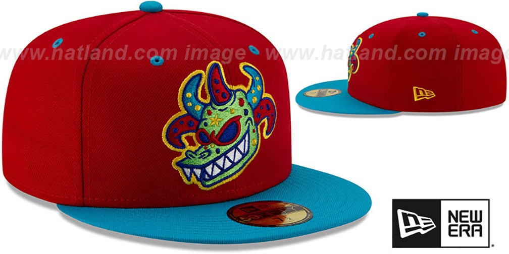 Rail Riders 'COPA' Red-Blue Fitted Hat by New Era