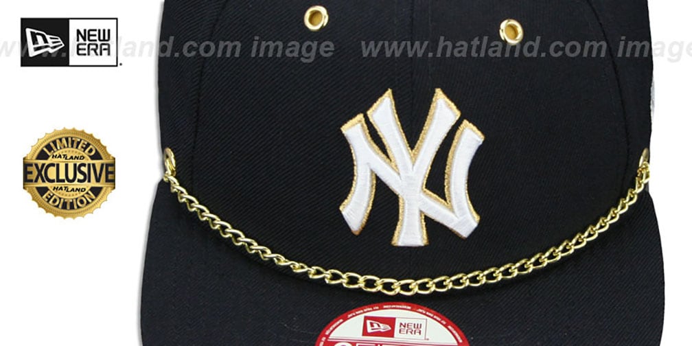 Yankees  'CHAIN SNAPBACK' Navy Hat by New Era