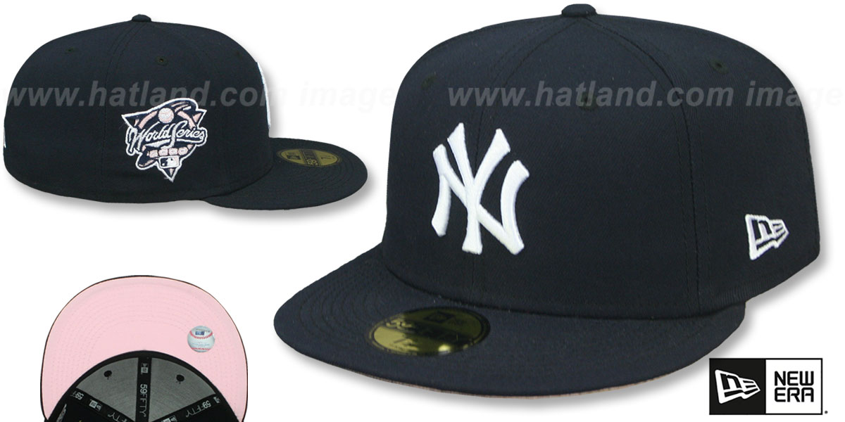Yankees 1996 WORLD SERIES 'PINK-BOTTOM' Navy Fitted Hat by New Era