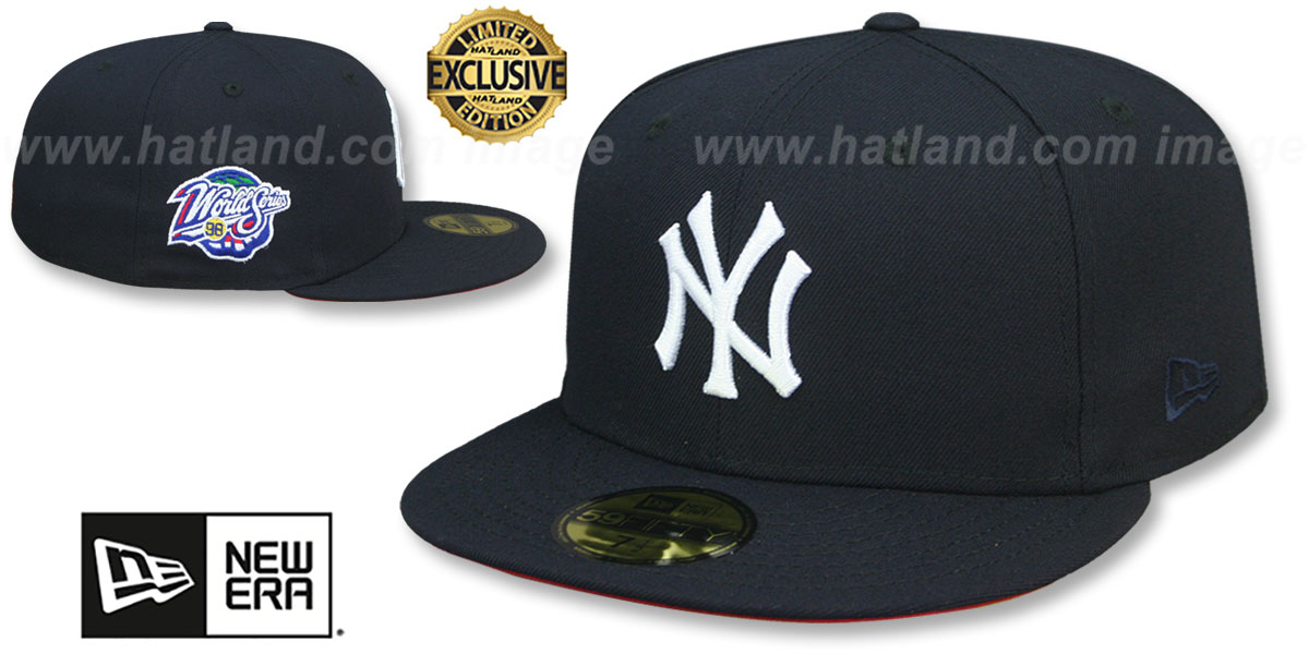 Yankees 1998 WORLD SERIES 'RED-BOTTOM' Navy Fitted Hat by New Era