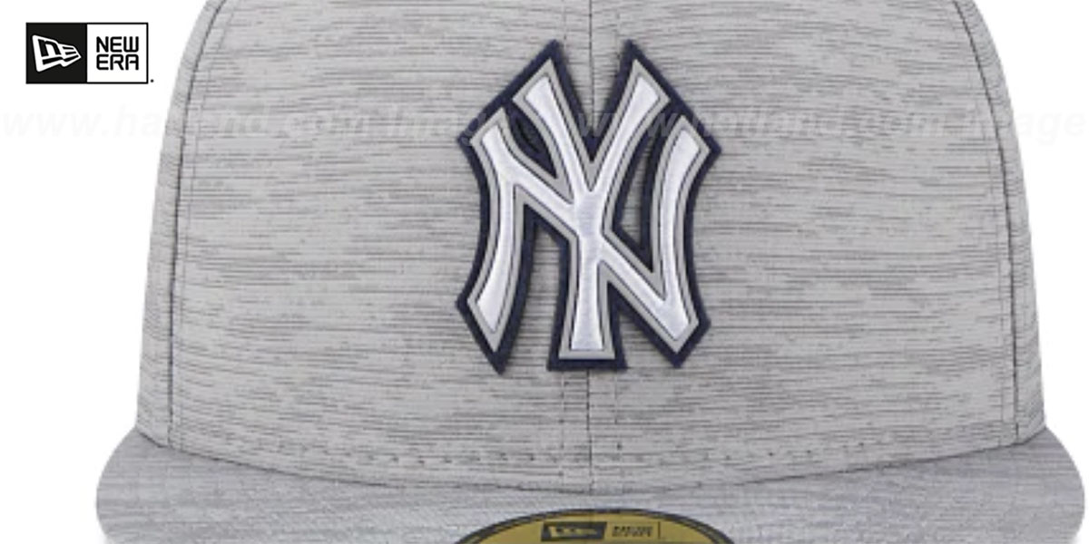 Yankees '2023 CLUBHOUSE' Heather Grey Fitted Hat by New Era