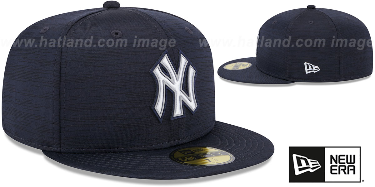 Yankees '2023 CLUBHOUSE' Heather Navy Fitted Hat by New Era