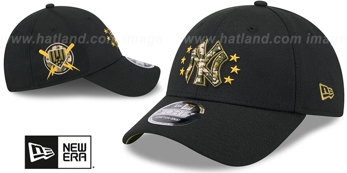Yankees 2024 ARMED FORCES 'STARS N STRIPES STRETCH SNAP' Hat by New Era