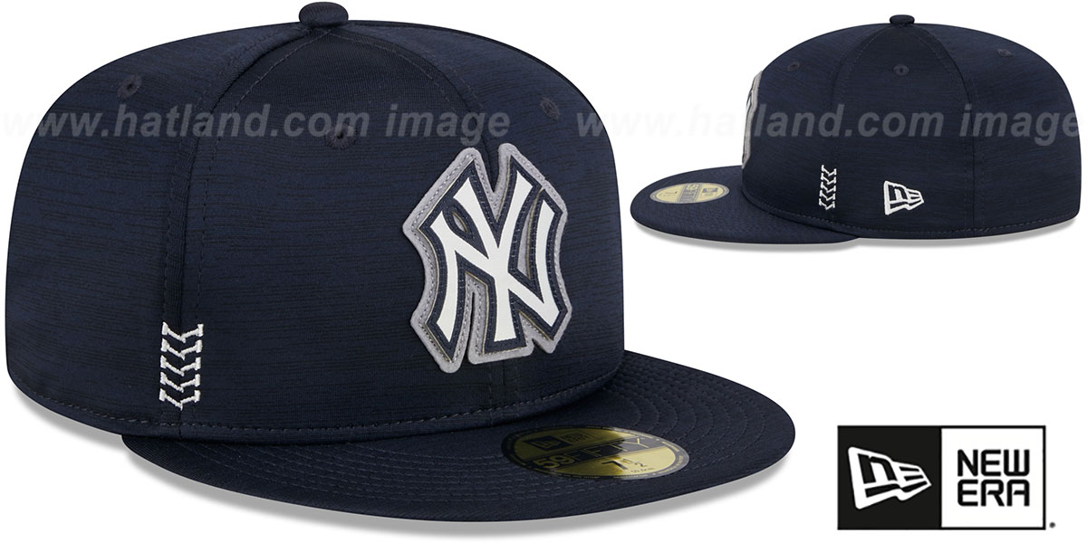 Yankees '2024 ONFIELD CLUBHOUSE' Heather Navy Fitted Hat by New Era