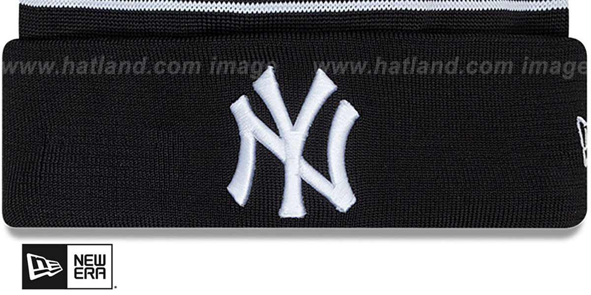 Yankees '24-25 SPORT-KNIT' Black-White Beanie Hat by New Era