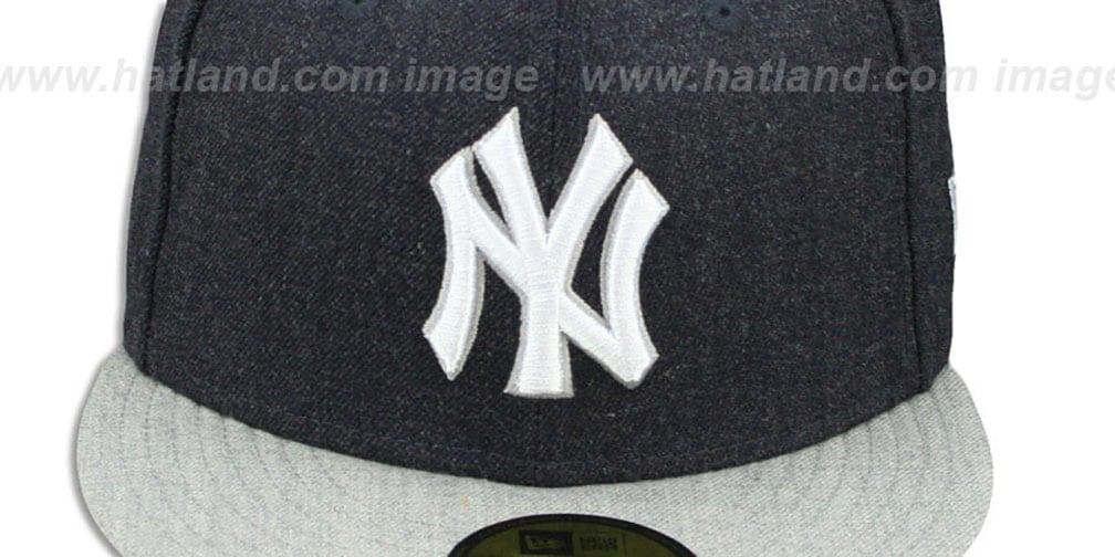 Yankees '2T-HEATHER ACTION' Navy-Grey Fitted Hat by New Era
