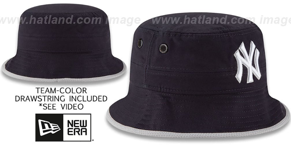 Yankees 'BASIC-ACTION' Navy Bucket Hat by New Era