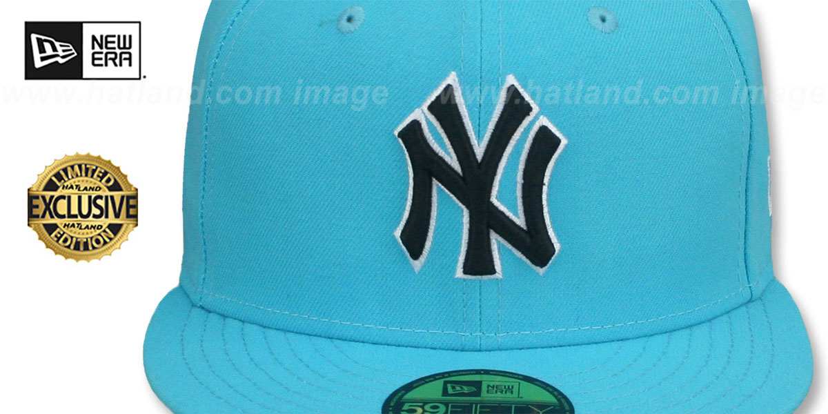 Yankees 'BLACKDANA BOTTOM' Vice Blue Fitted Hat by New Era