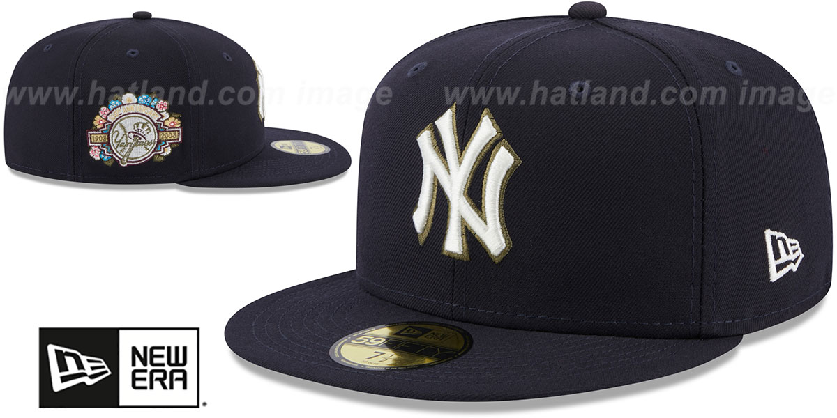 Yankees 'BOTANICAL SIDE-PATCH' Navy Fitted Hat by New Era